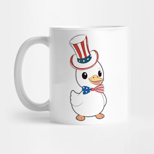 Funny duck is ready for independence day Mug